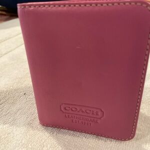 Coach Fuchsia Leather Wallet